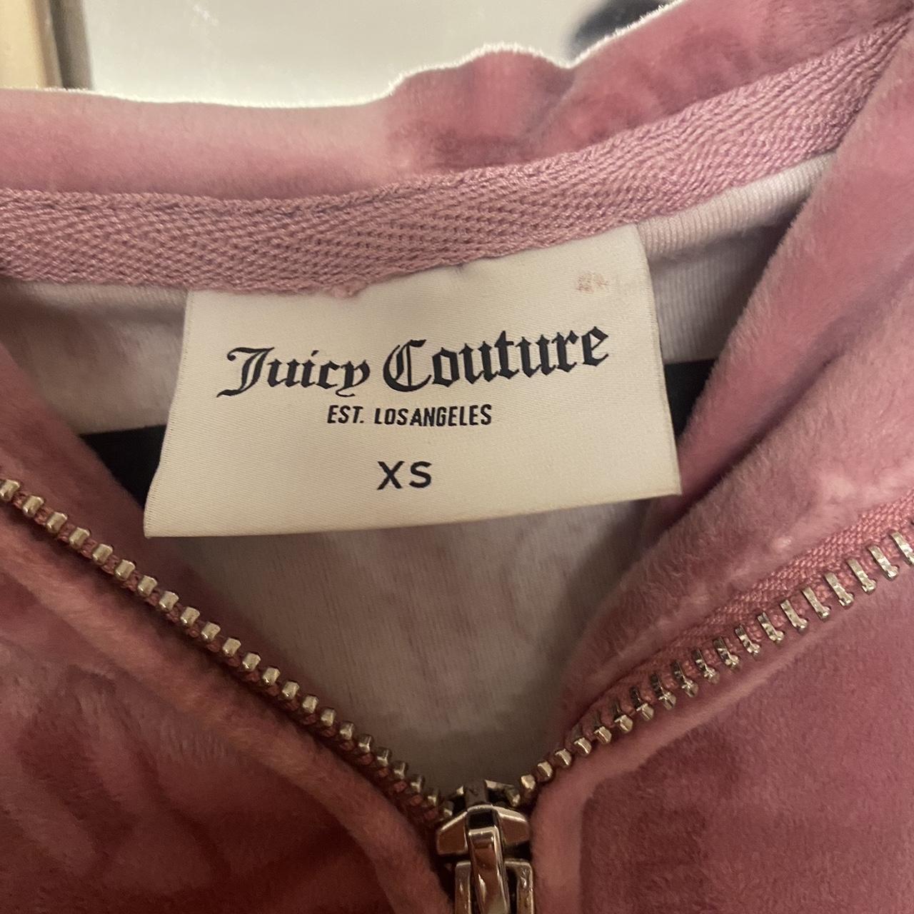 Juicy Couture Diamante Velour Full Zip Hoodie Depop 2416