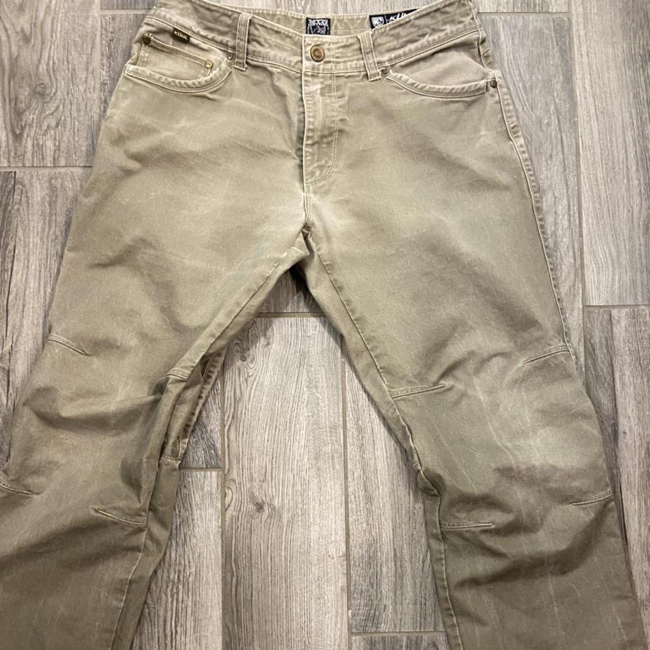 Green KUHL work pants, size 34 x 32, in good... - Depop