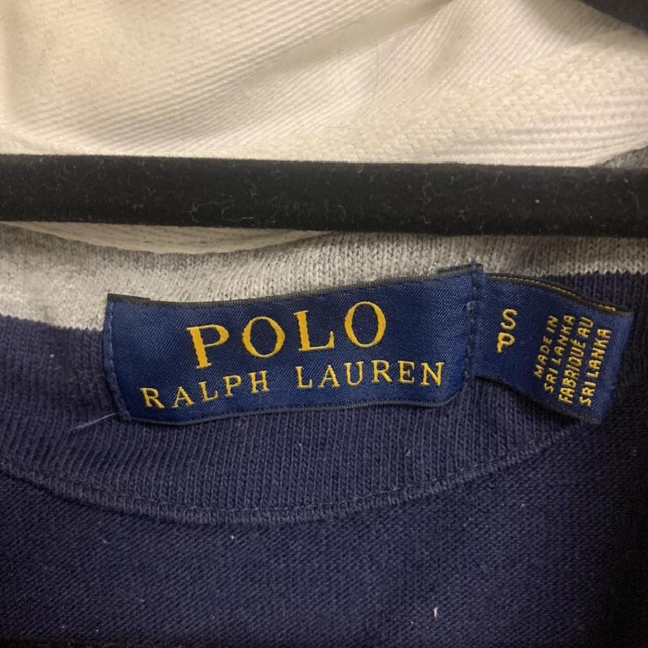 Polo Ralph Lauren Men's Grey and Navy Polo-shirts | Depop