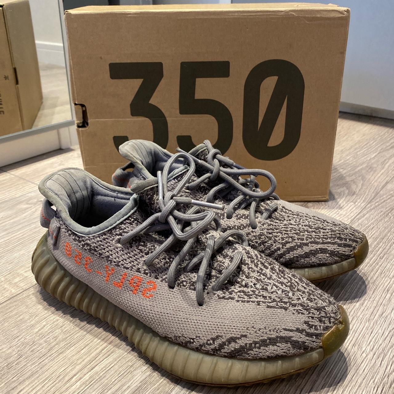 Adidas Yeezy 350 Trainers Grey UK 5.5 With original... - Depop