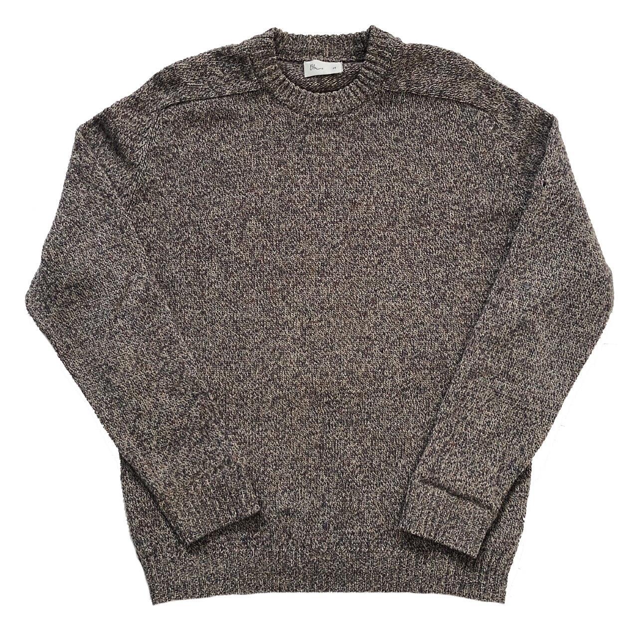 Vintage BHS knitted jumper | Speckled design | Round... - Depop