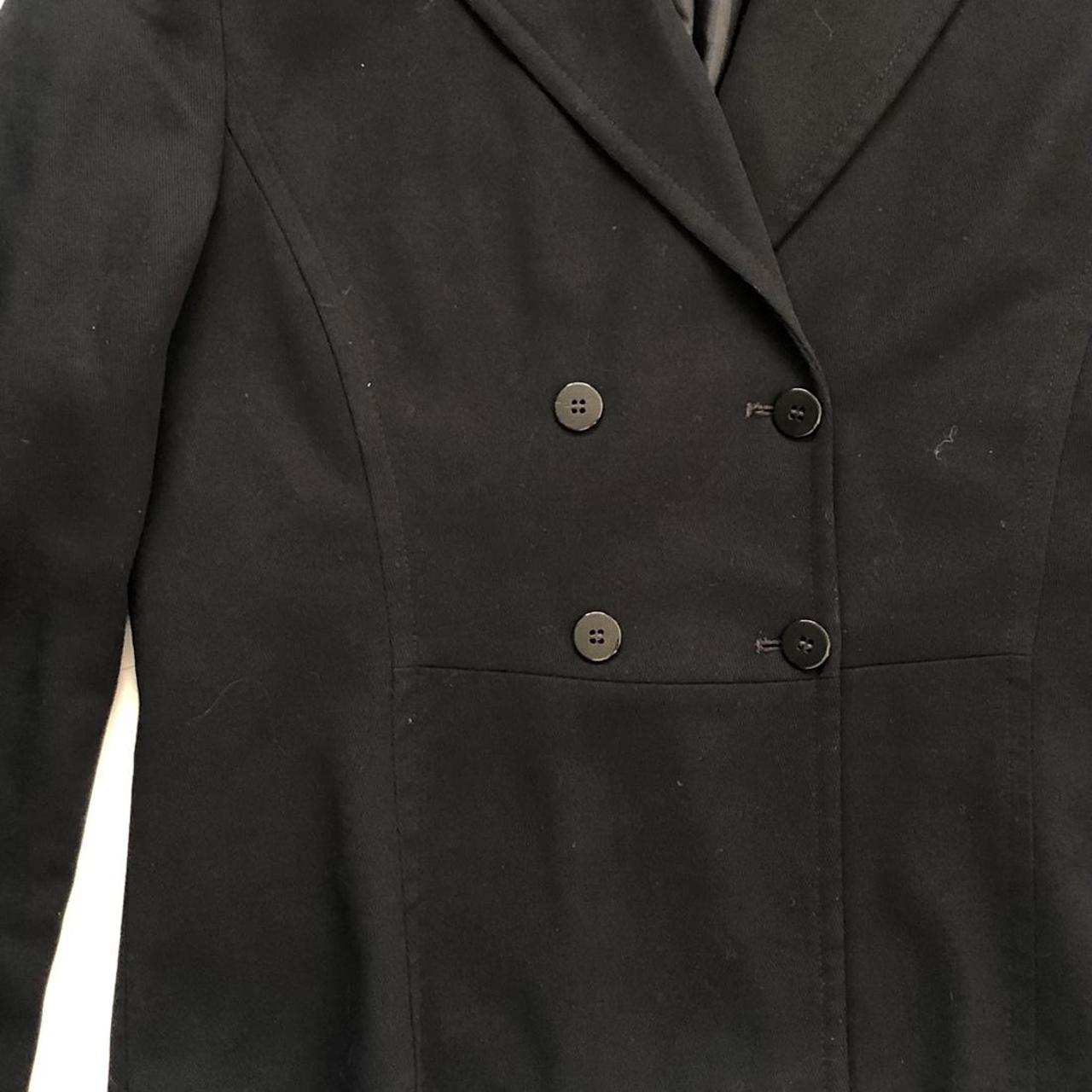 Vintage Black Blazer Jacket | Brand St Micheal |... - Depop