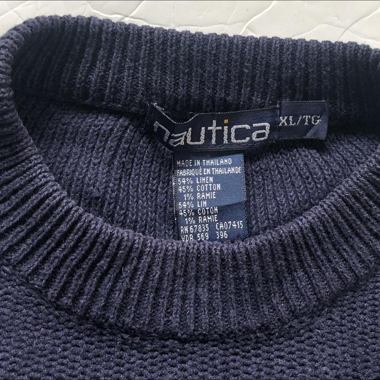 Blue Vintage Nautica Jumper Size XL | Navy Blue |... - Depop