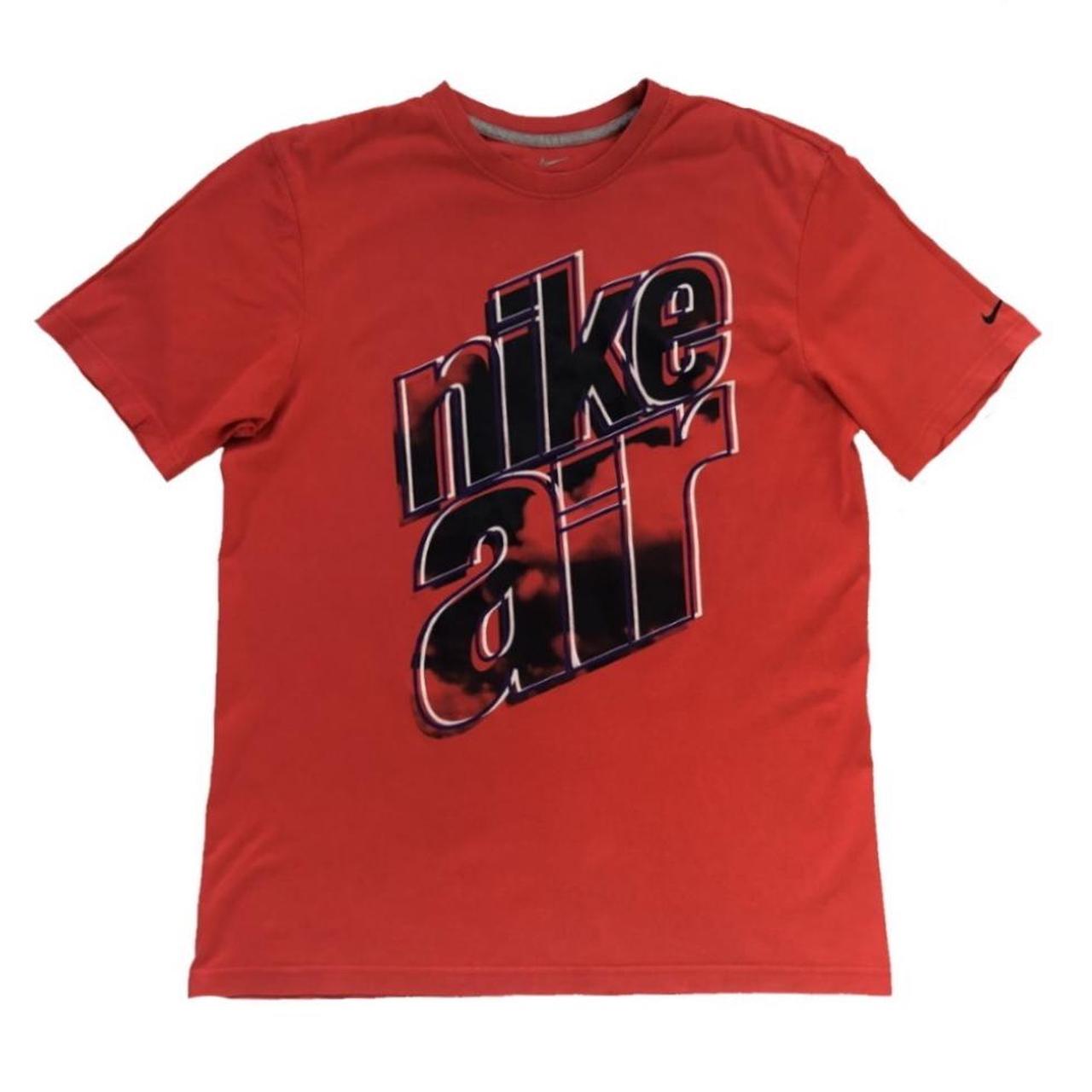 Nike Men's Red and Black T-shirt | Depop