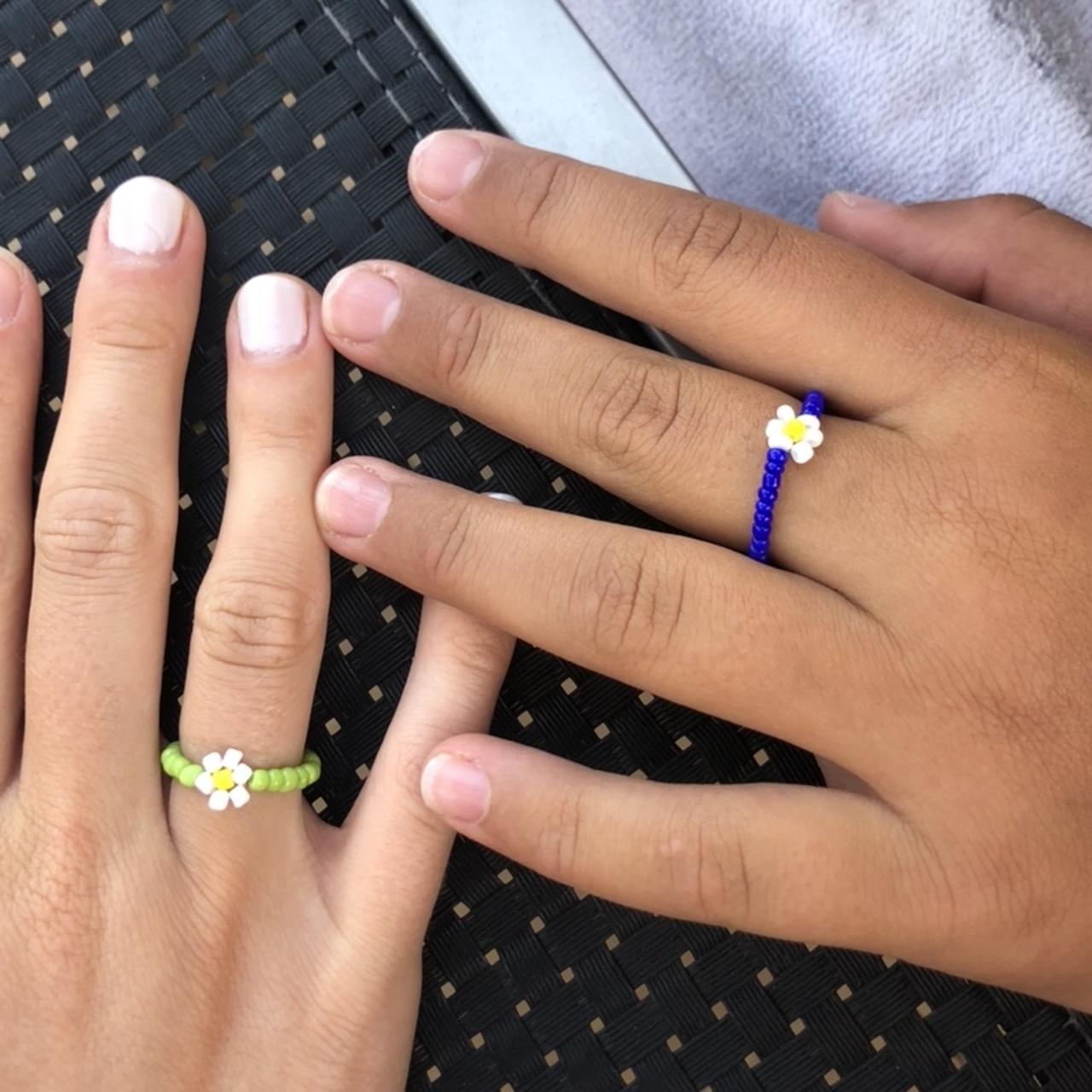 Beaded rings #rings #kawaii #coquette #beads - Depop