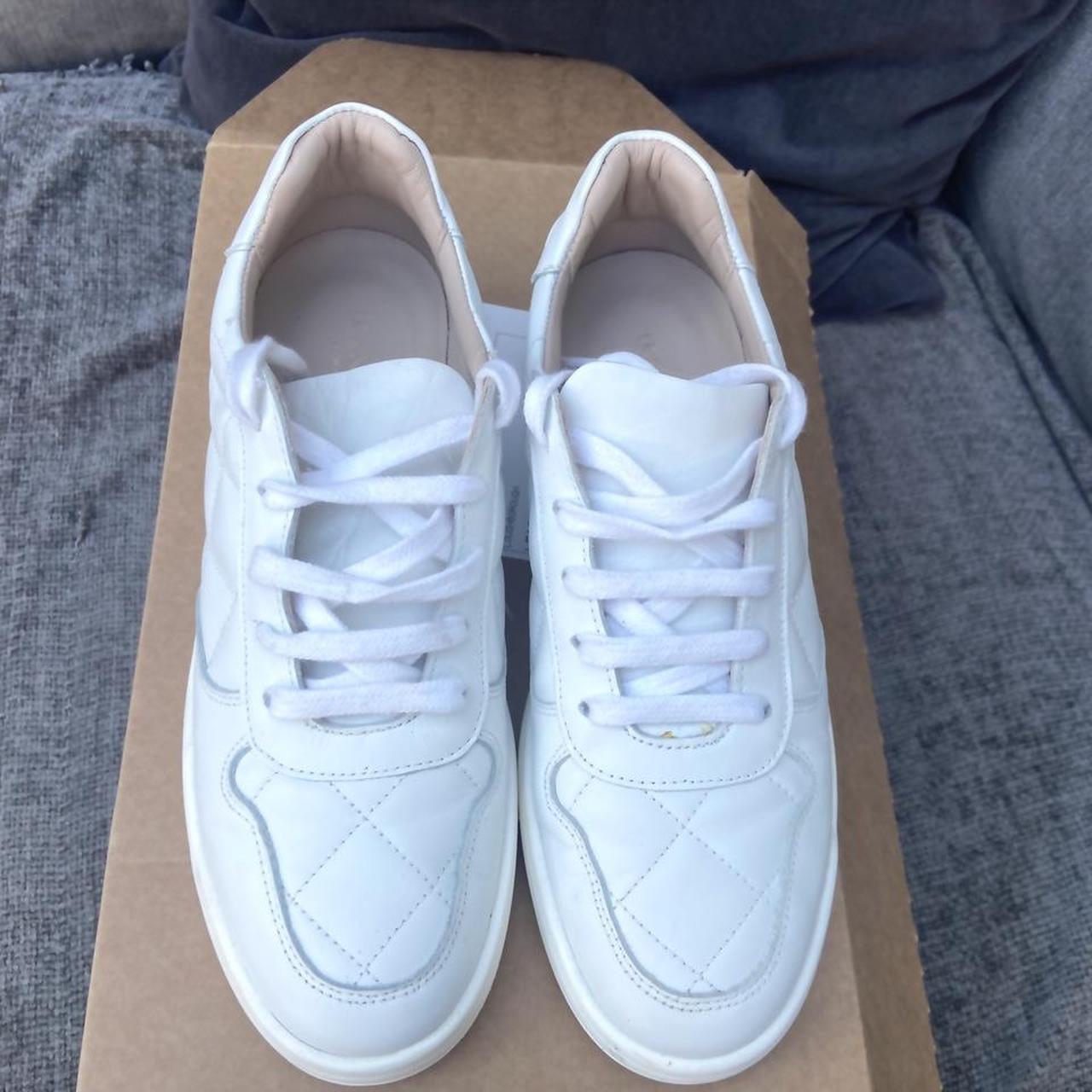 LK BENNET london - Campbell White leather quilted... - Depop