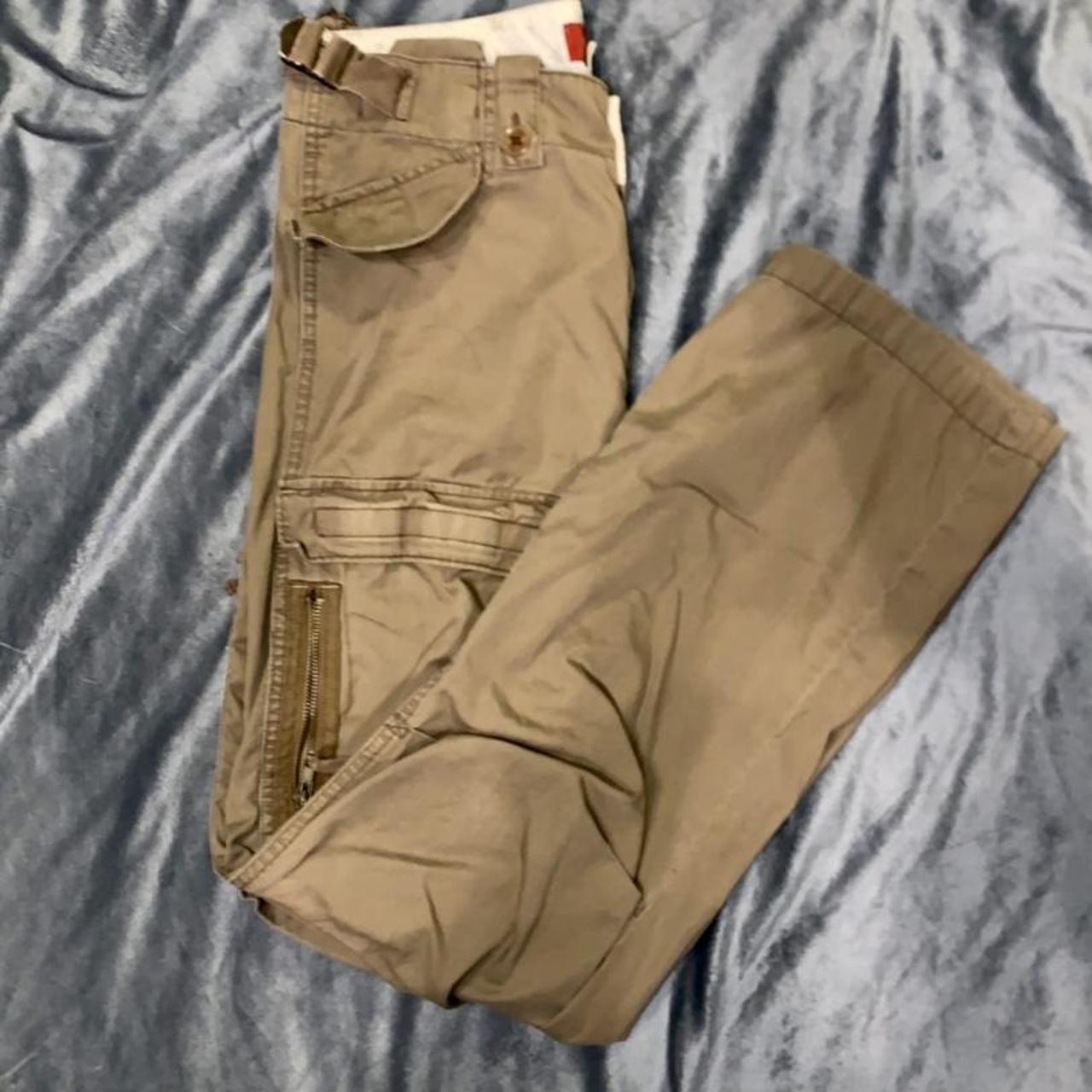Vintage cargo pants. Hollister cargo pants #y2k... - Depop