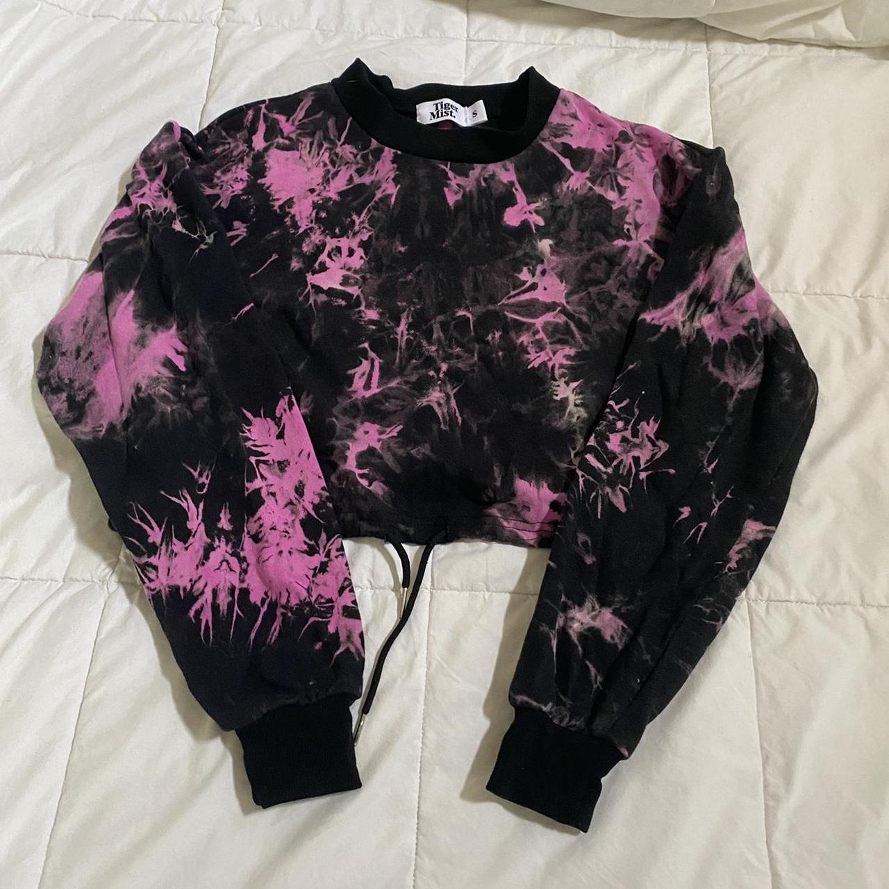 Women's Black and Pink Sweatshirt | Depop