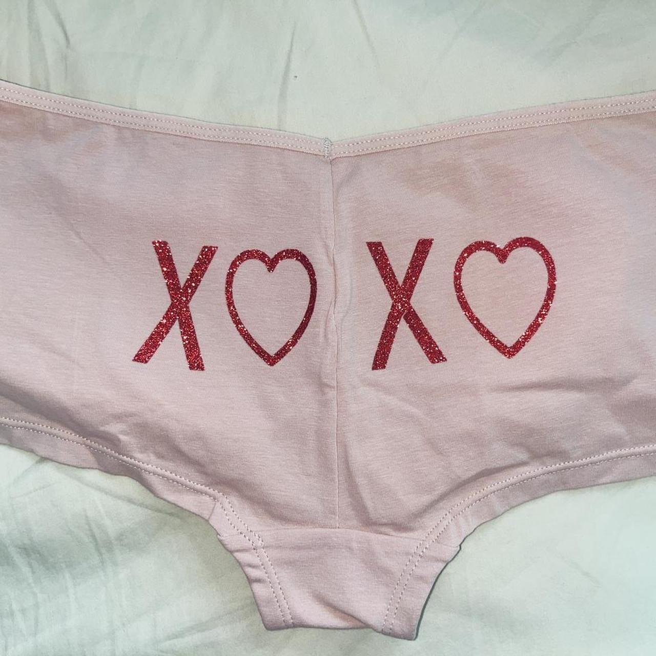 Xoxo 💋 Boyshort underwear size S red glitter... Depop