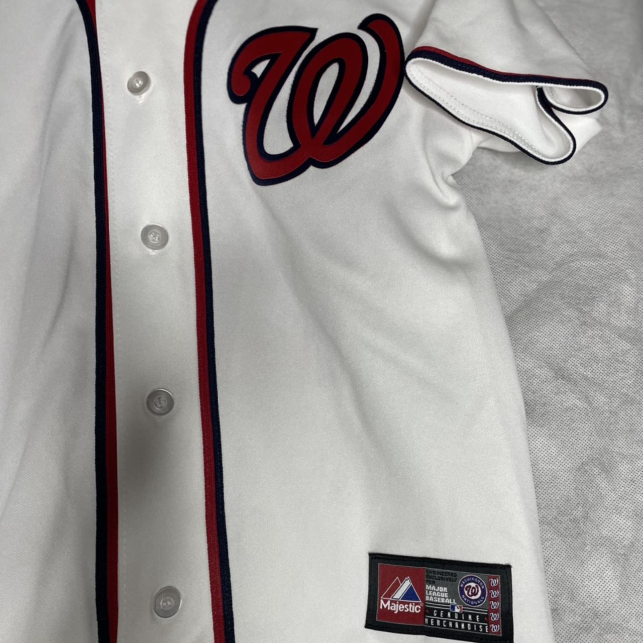 Majestic, Shirts & Tops, Majestic Washington Nationals Bryce Harper White  Baseball Jersey Child Medium