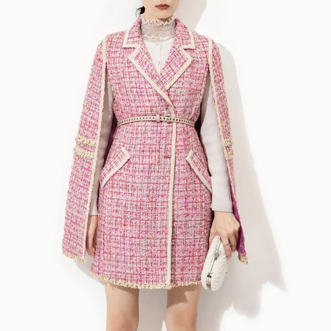 tweed cape coat