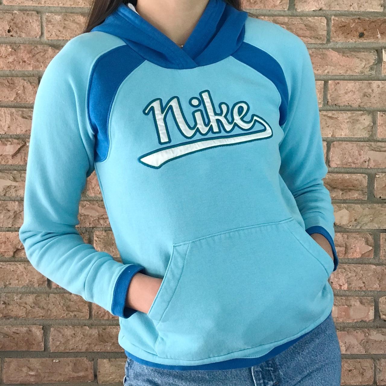 baby blue nike hoodie womens