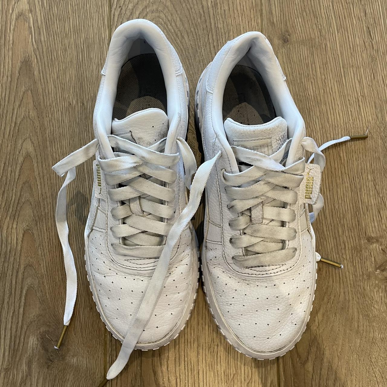 puma cali triple white trainers