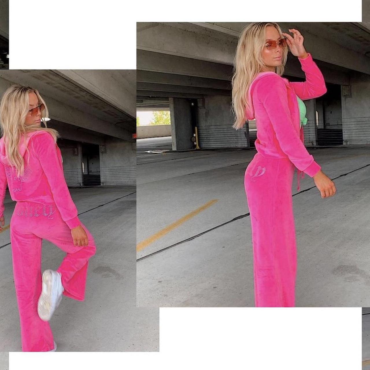 LONELY GHOST Y2K HOT PINK VELOUR SUIT 💗 MAKE ME AN... - Depop