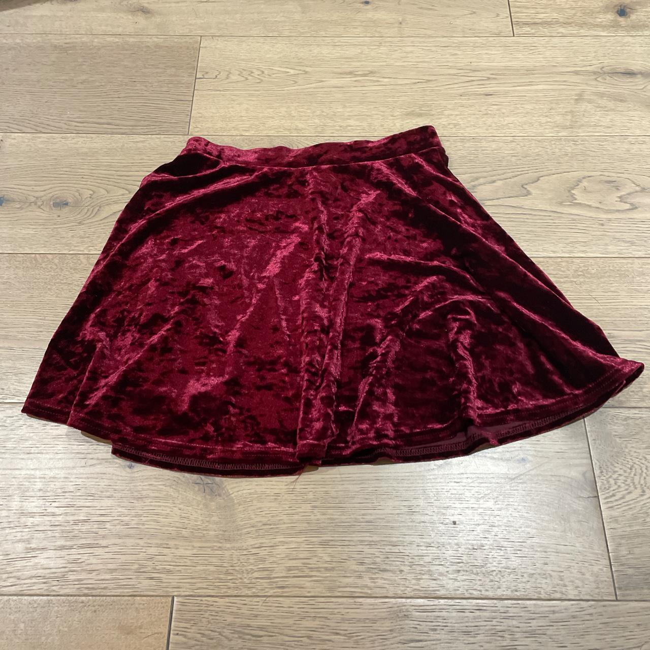 Topshop Women's Red Skirt | Depop