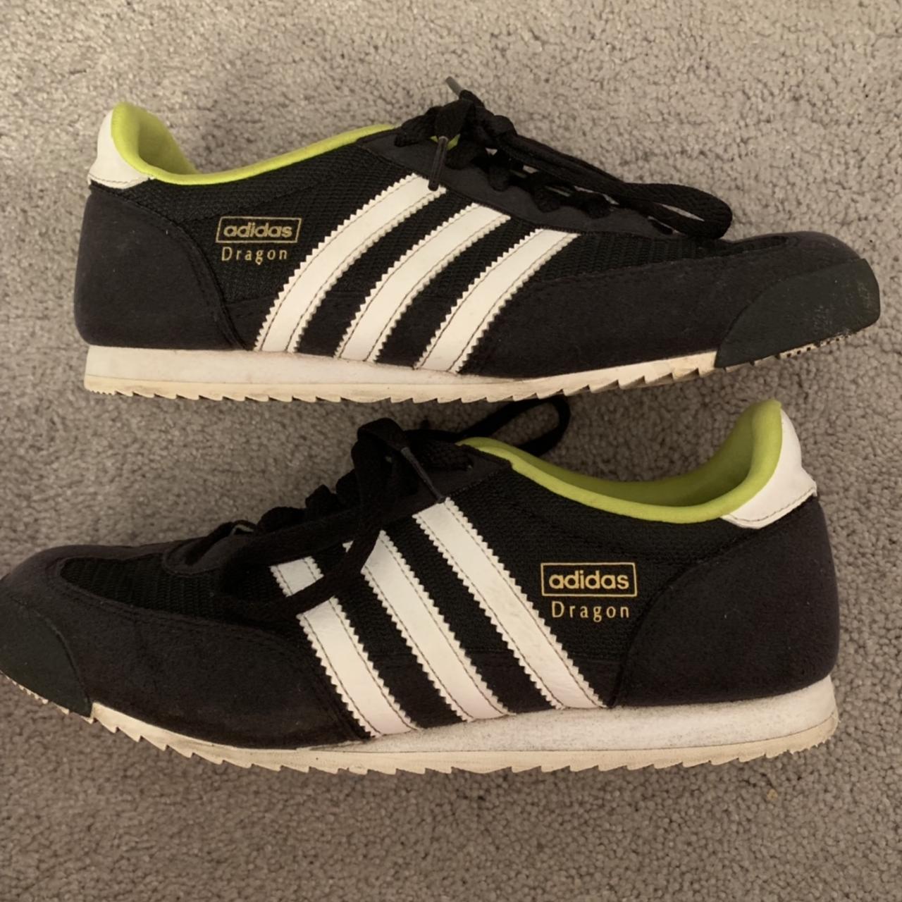 green adidas dragon trainers