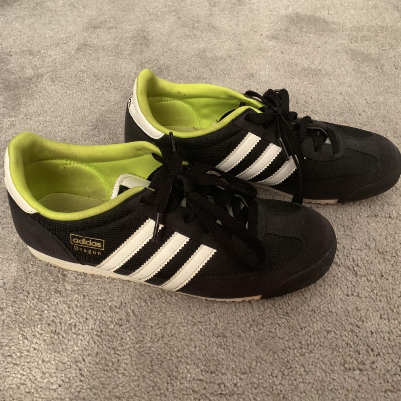 green adidas dragon trainers