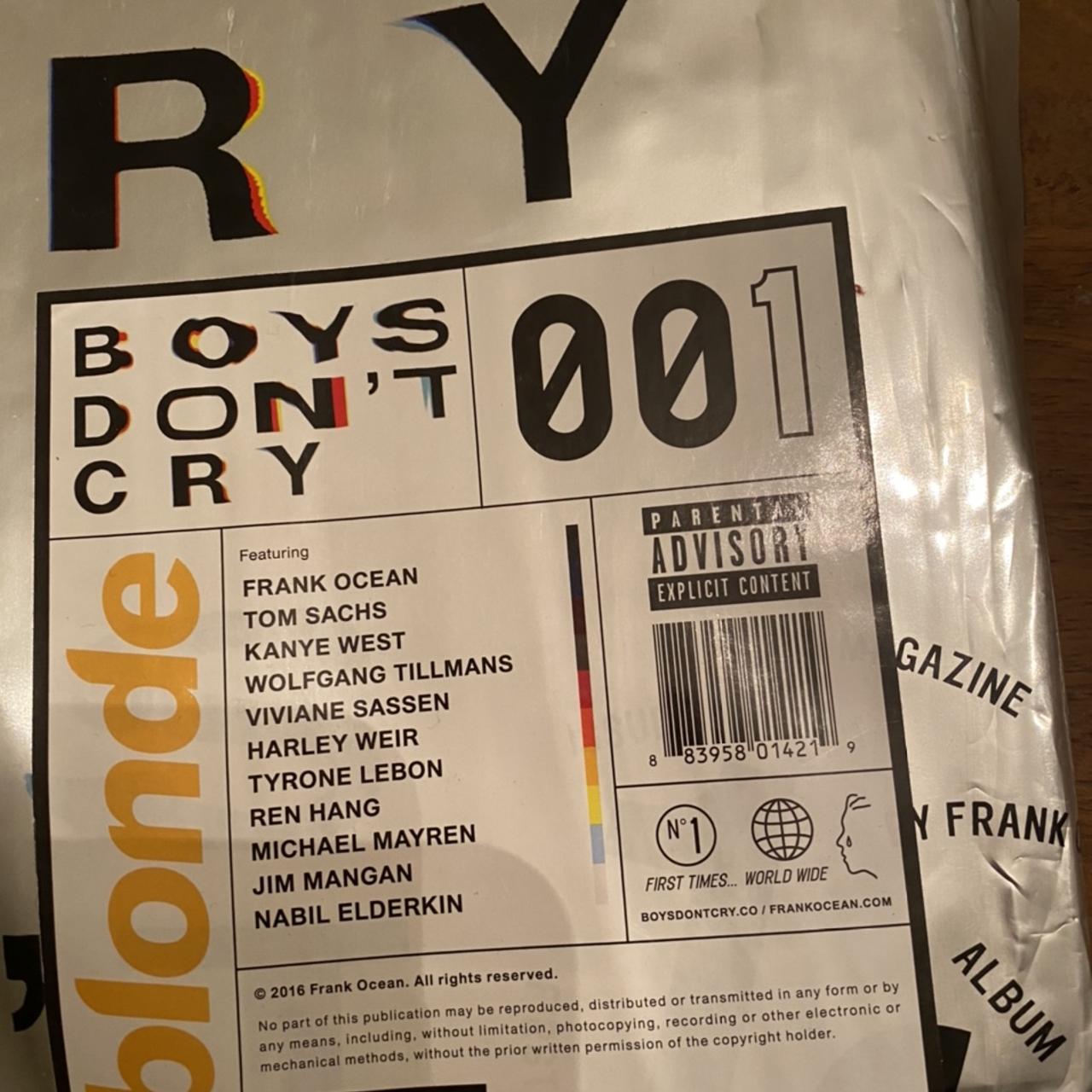 Frank Ocean Boys Don't Cry Magazine sealed and never | Depop