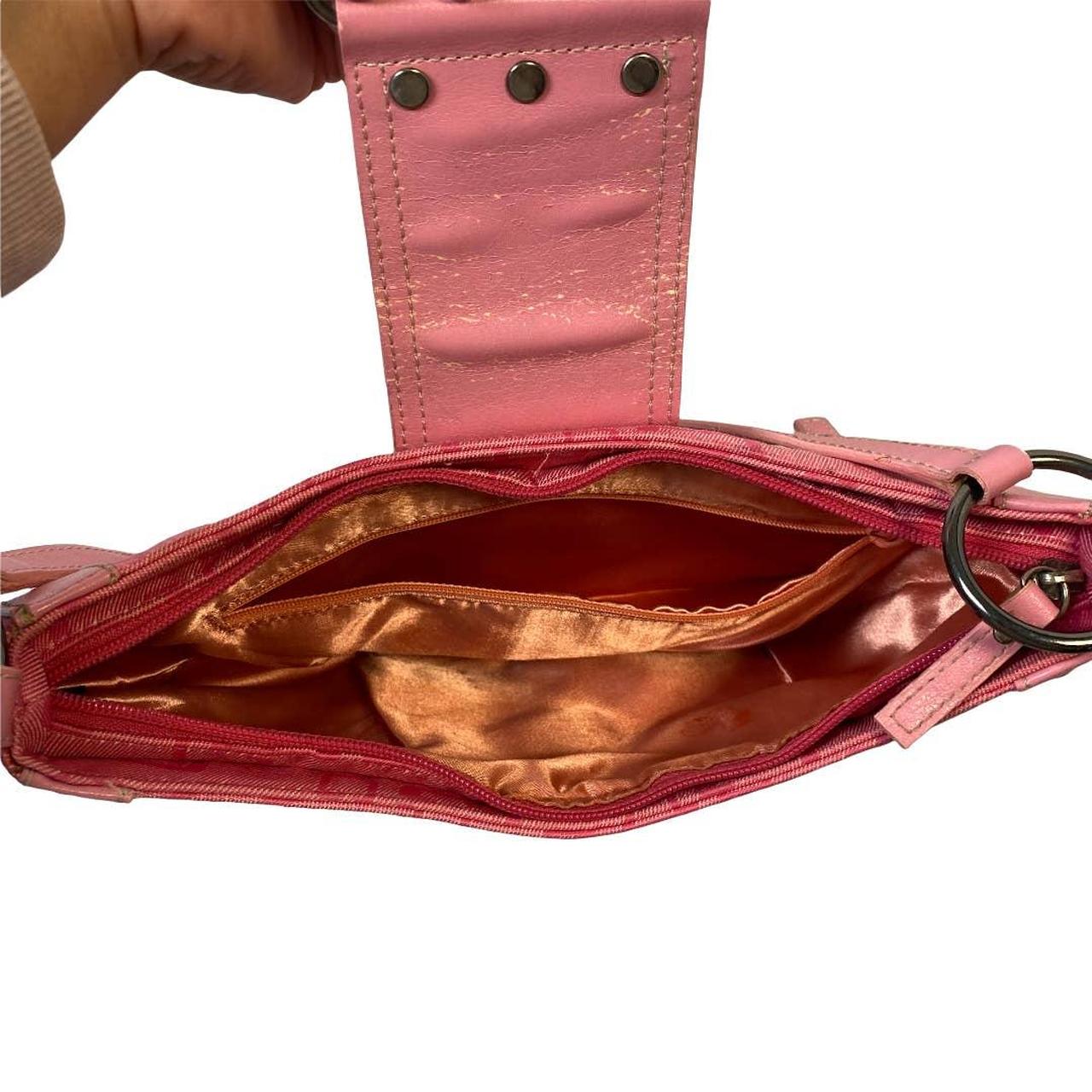 Guess Pink Logo Shoulder Bag, 90's purse. Preowned... Depop