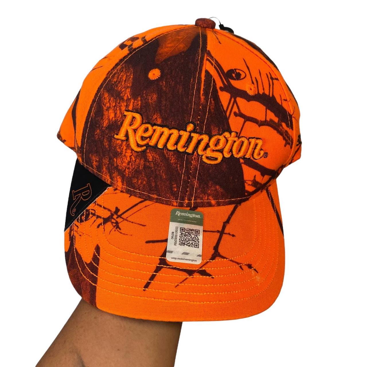 Outdoor Cap Remington Logo Blaze Camo Hat in Orange - Depop