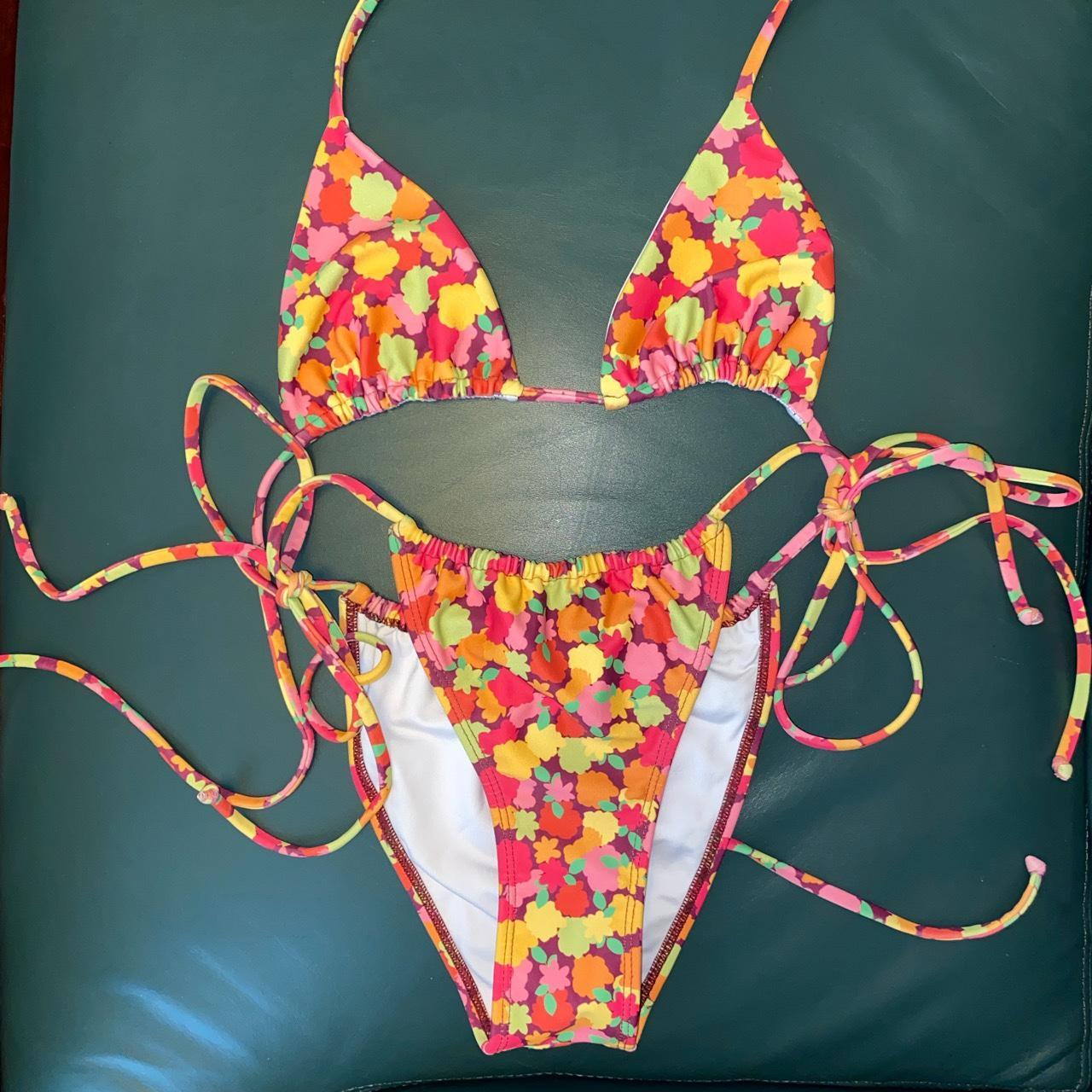 Loleia Swim - Candy Heart Love Size S bottom, XS... - Depop