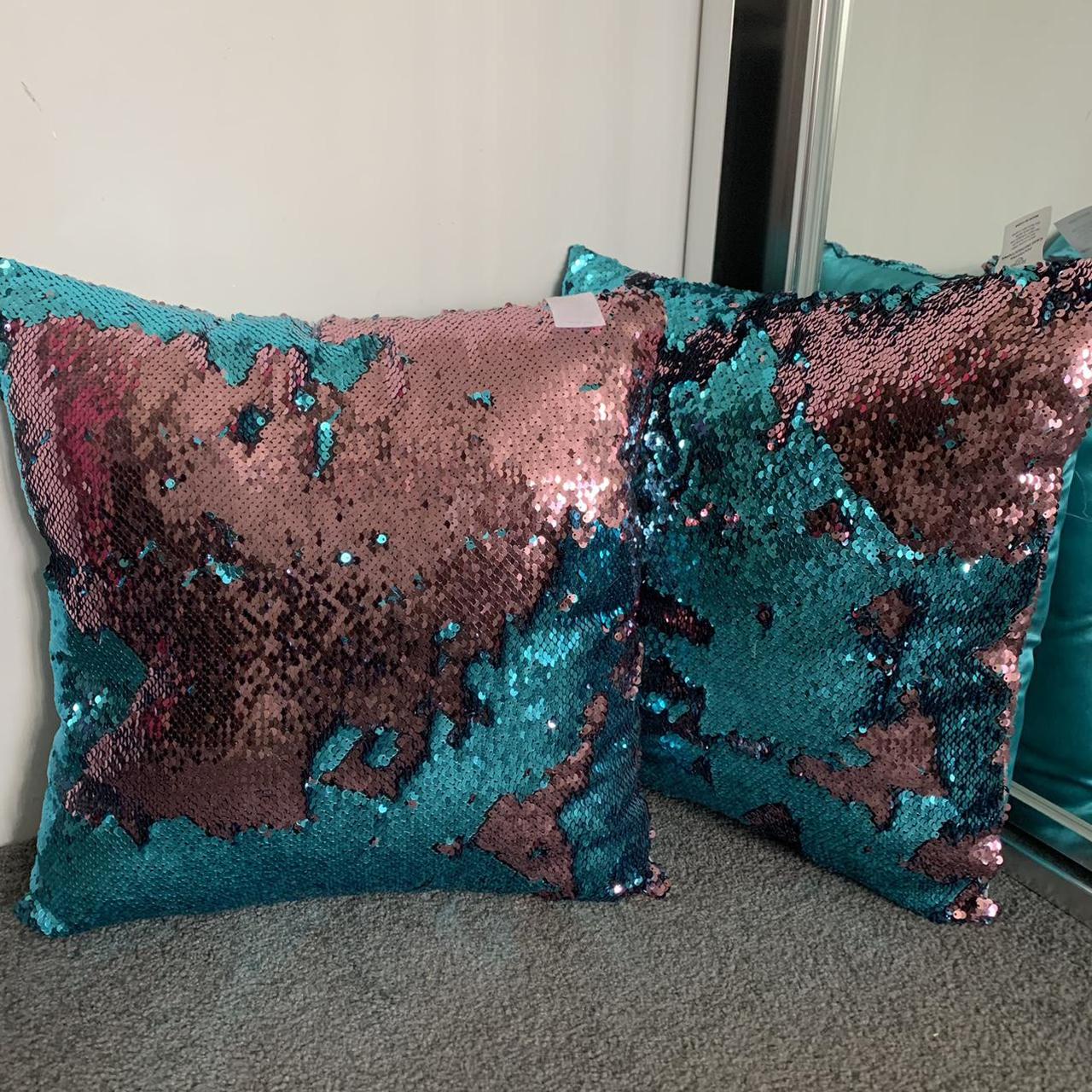 two way sequin pillow