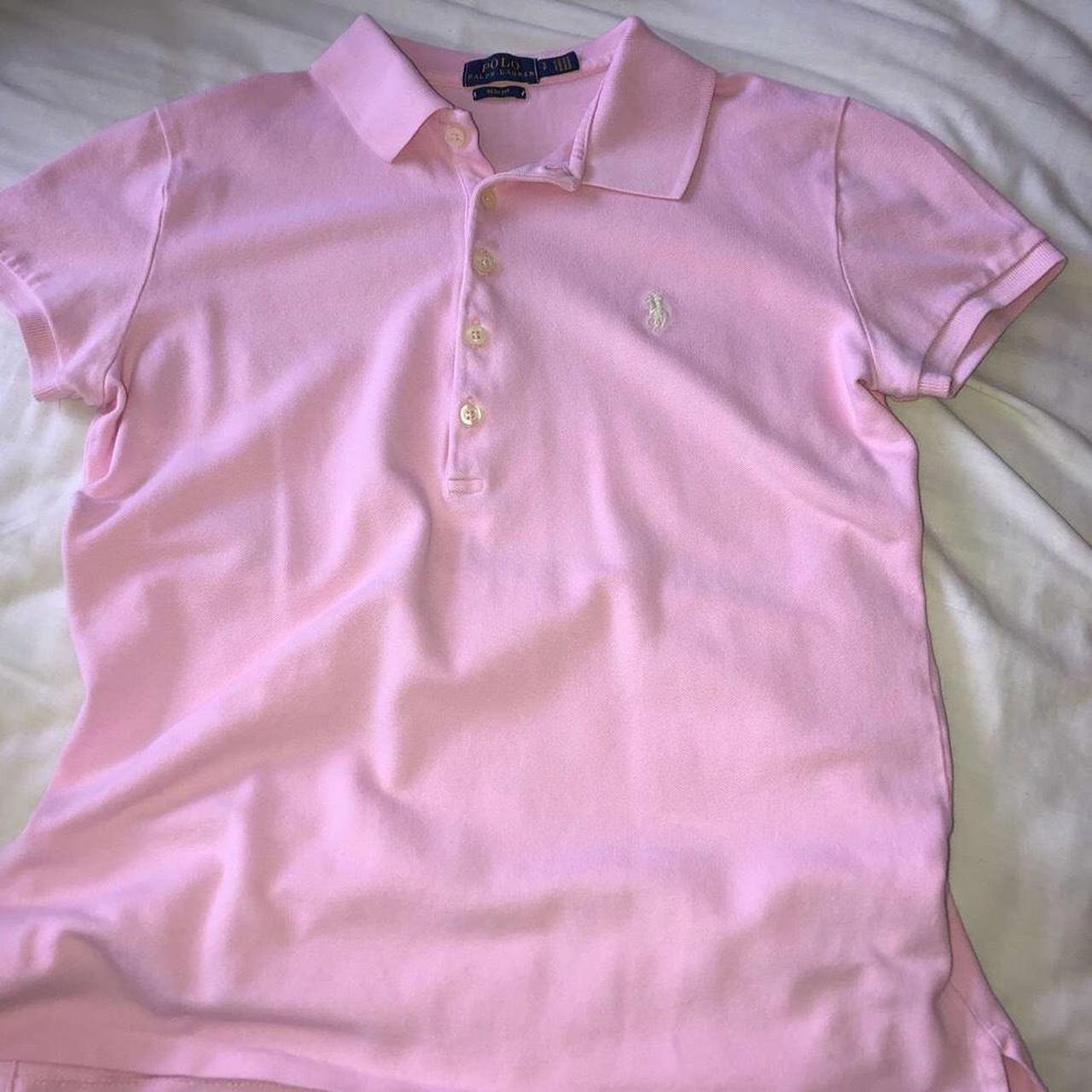 Pink Ralph Lauren polo Women’s Size S Women’s Feel... - Depop