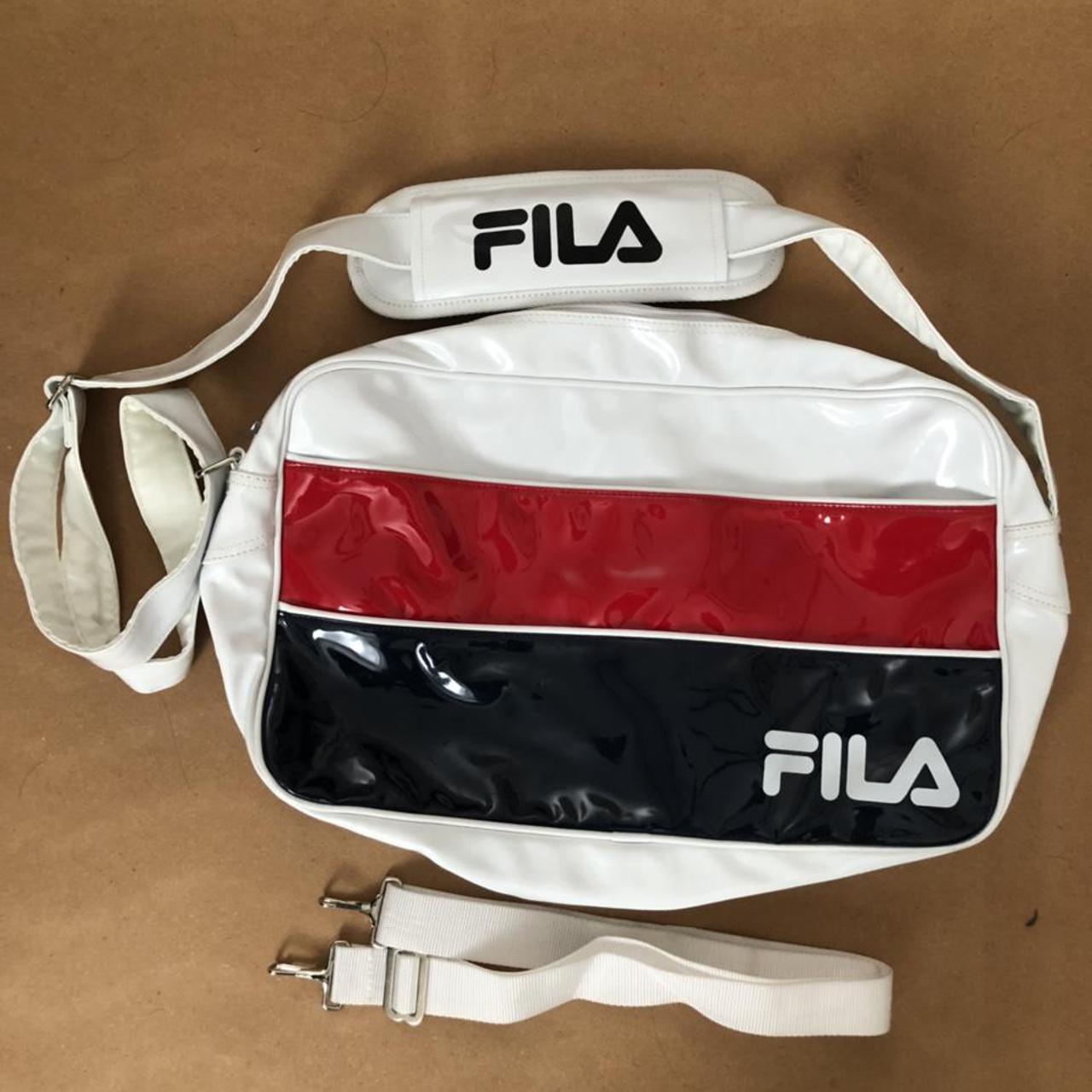 Fila white shop sling bag