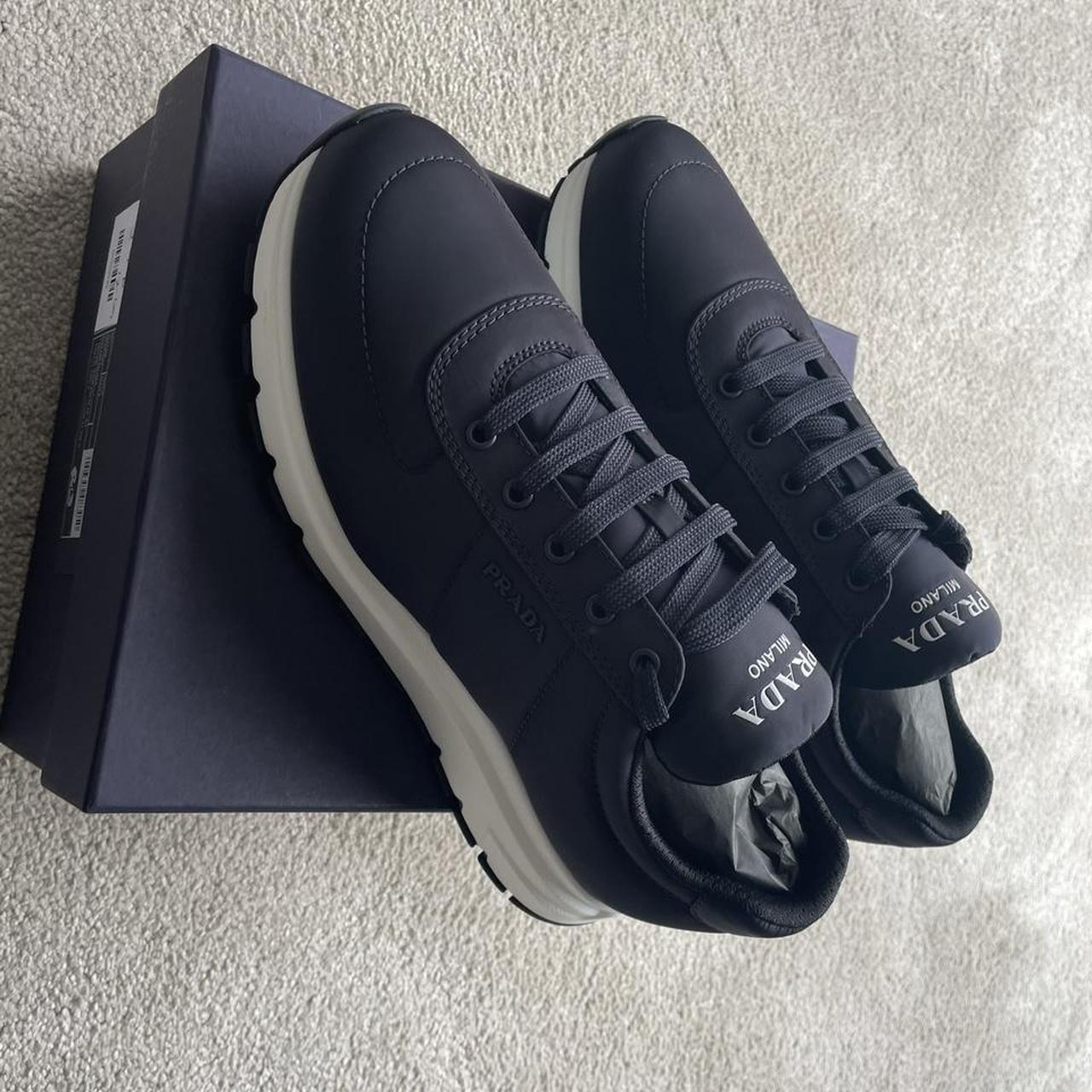 Prada Sneakers Calzature Uomo Navy Nylon Brand. Depop