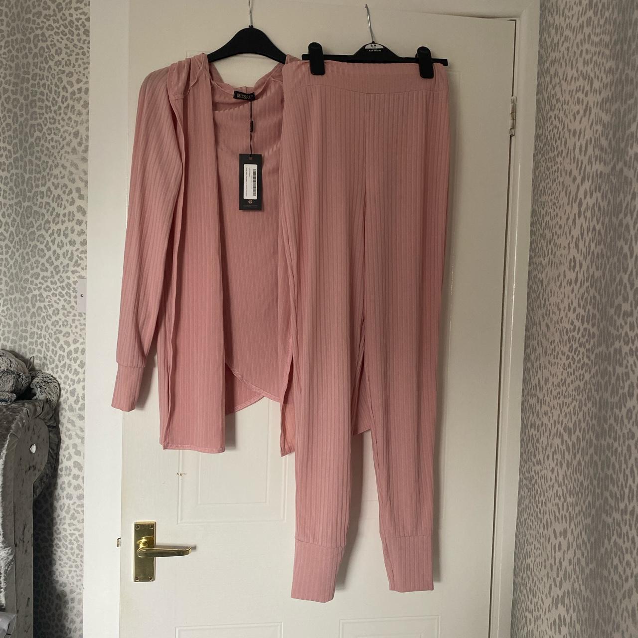 women's blush pink trousers