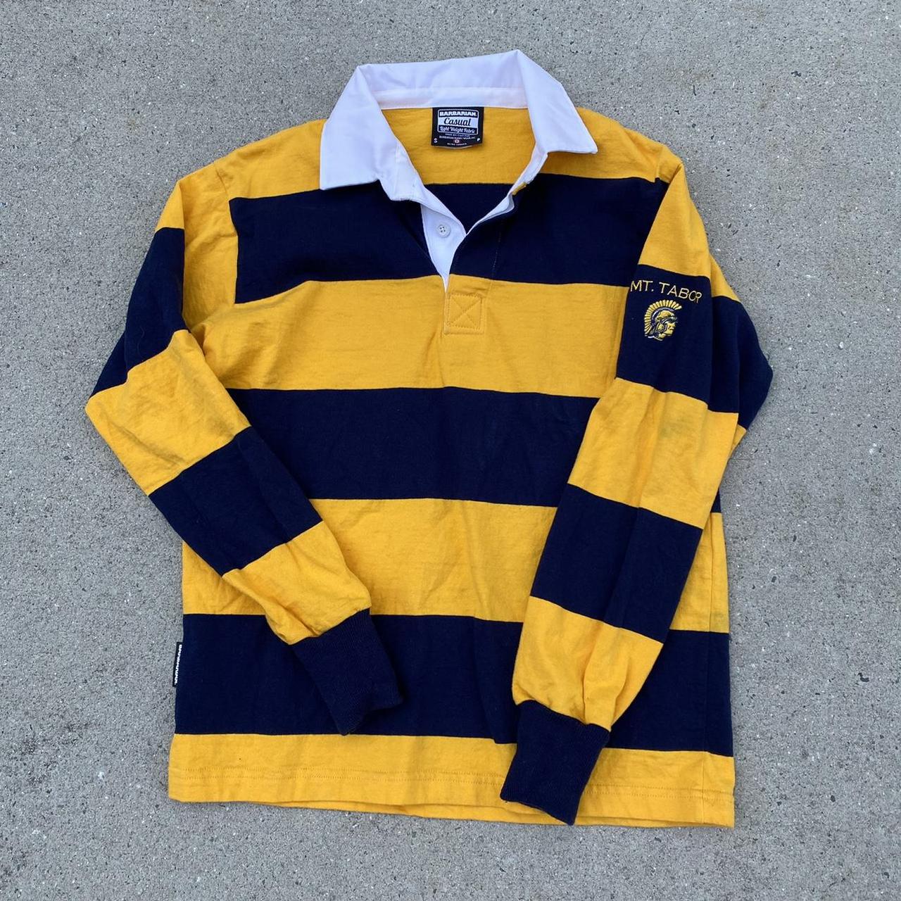 Product Image 1 - Retro barbarian striped rugby shirt.