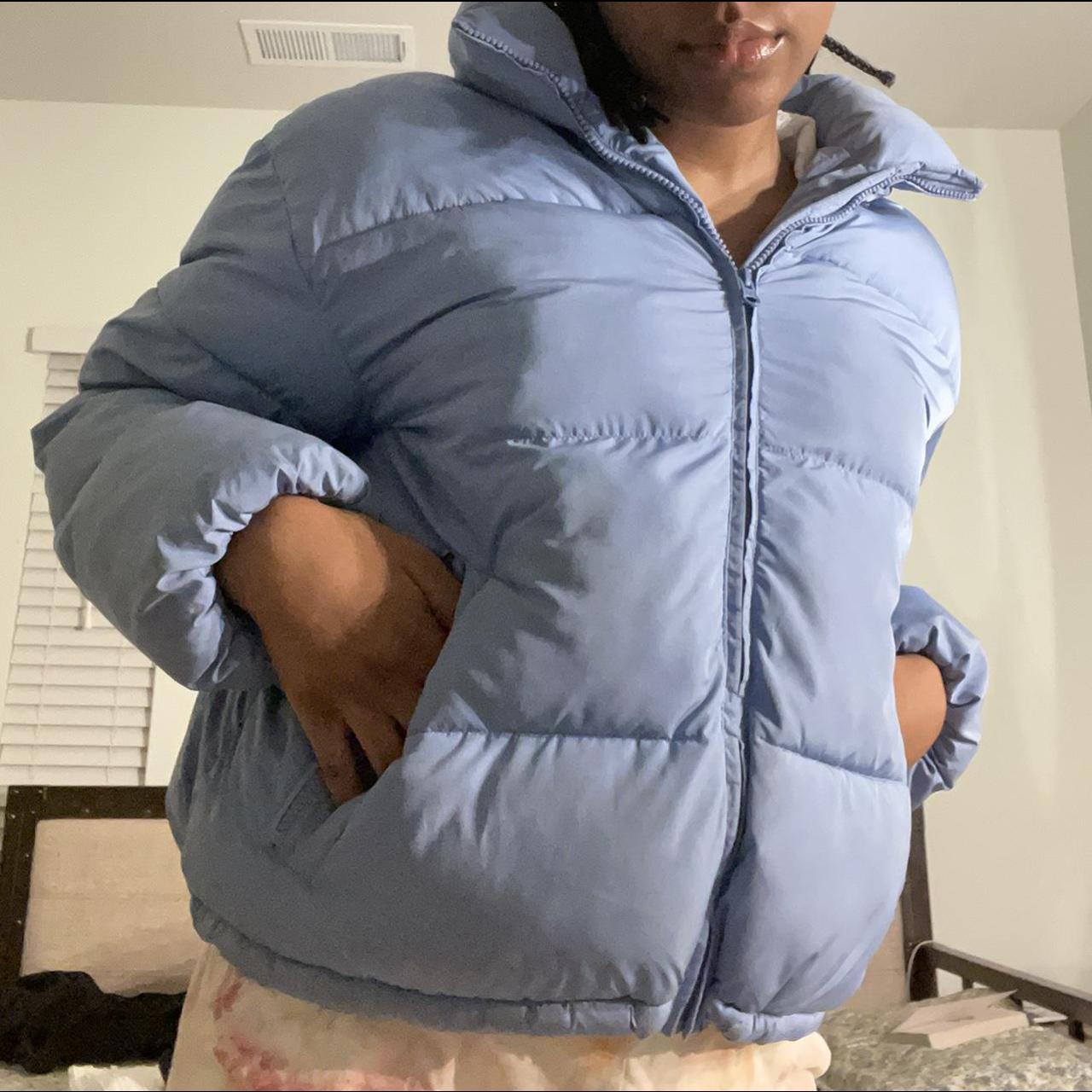 periwinkle puffer jacket