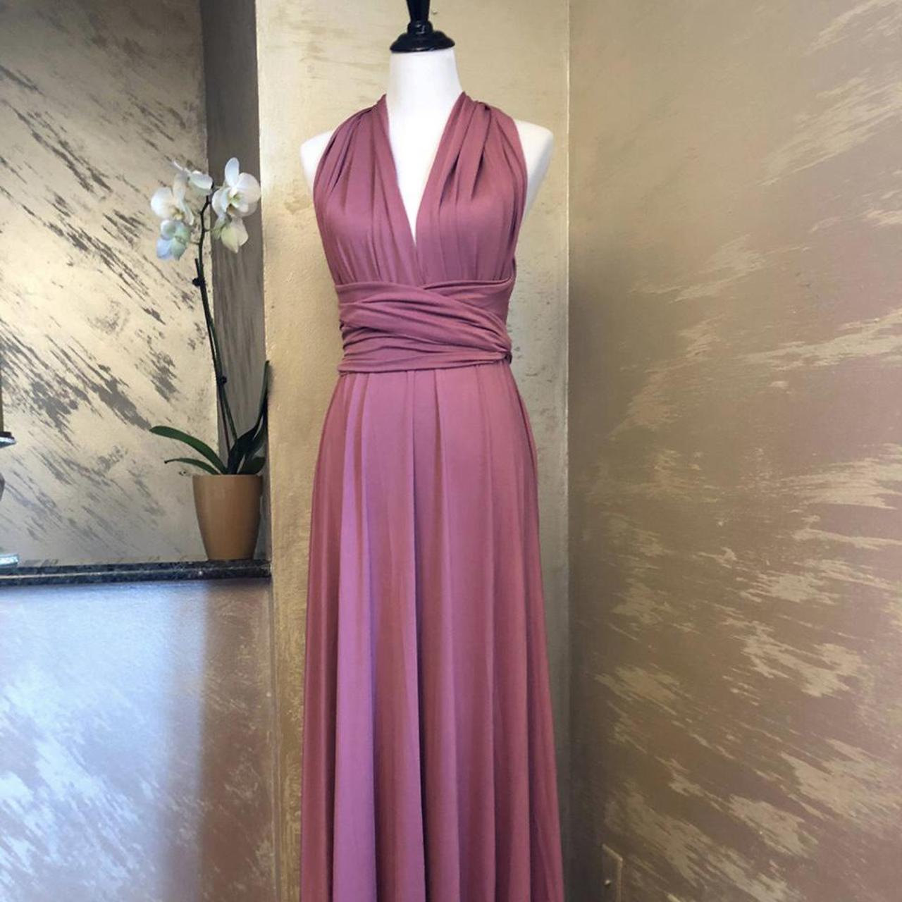 dusty rose infinity dress