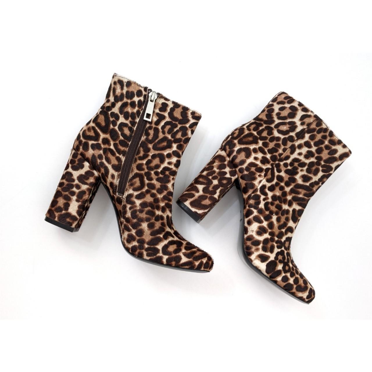 charles david leopard booties