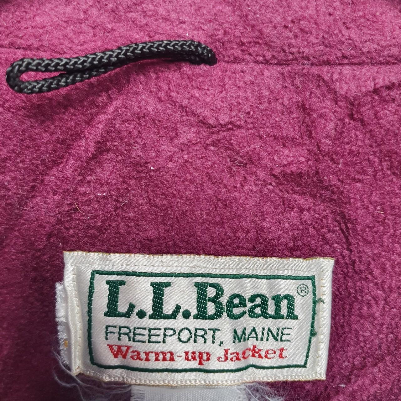 UNISEX 80'S L.L BEAN FLEECE LINED WARM-UP BOMBER... - Depop