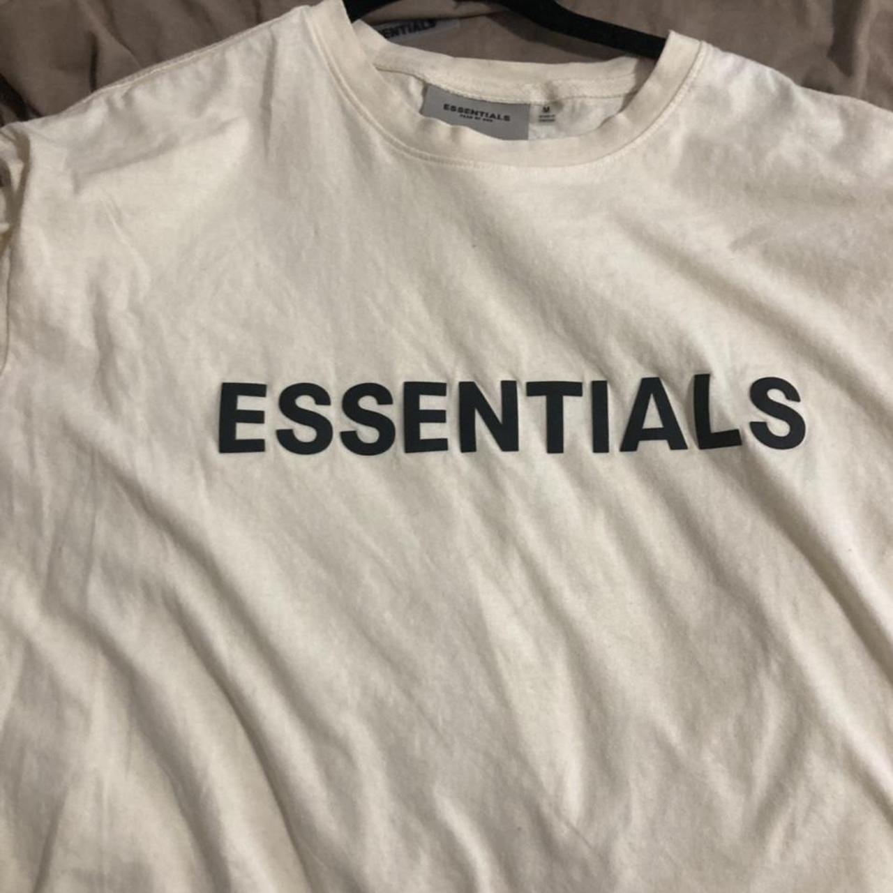 Fear of god essentials tee Great conditions Looking... - Depop