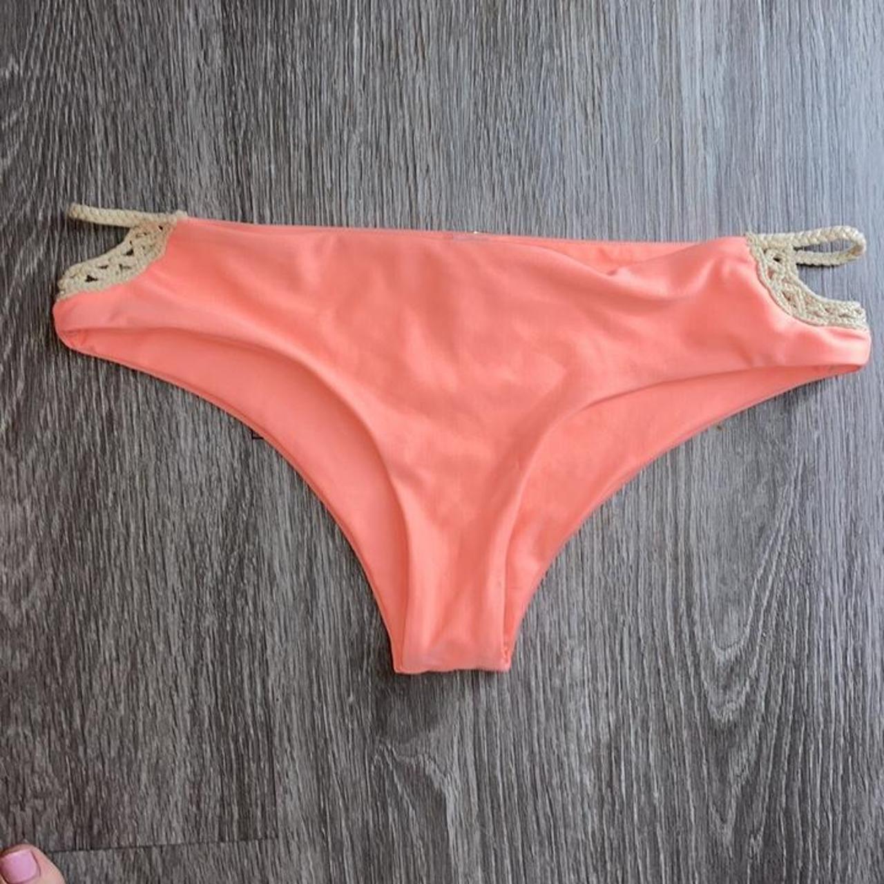 Luli Fama bright orange bikini bottoms Size large - Depop