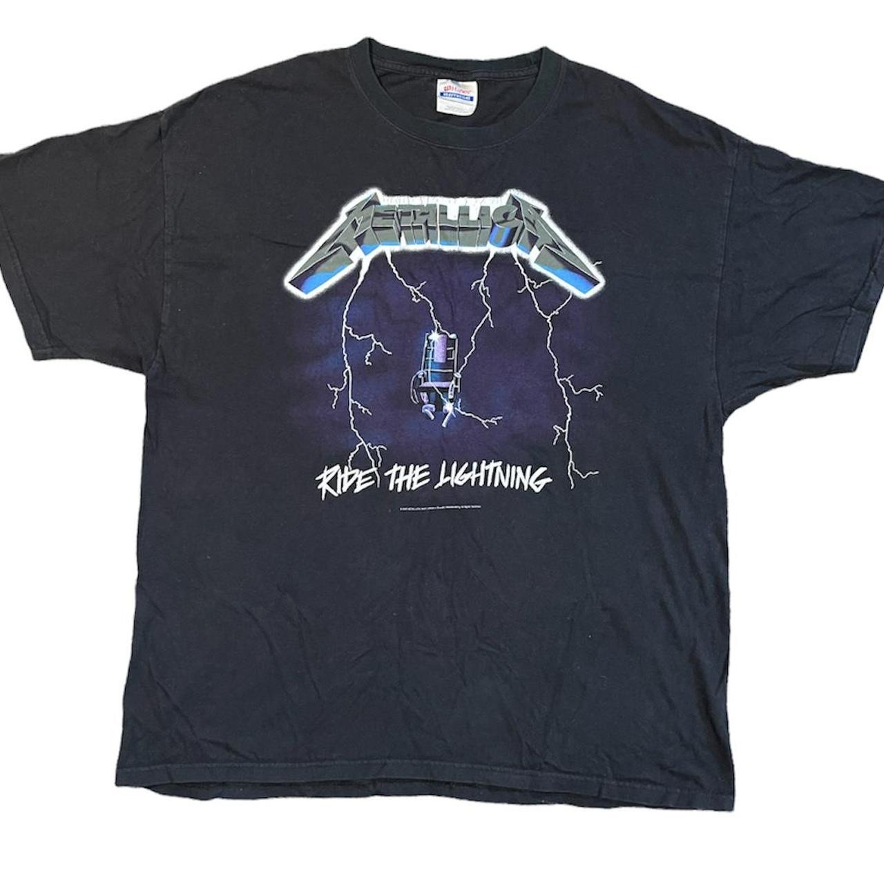 2007 vintage Y2K Metallica ride the lightning band... - Depop