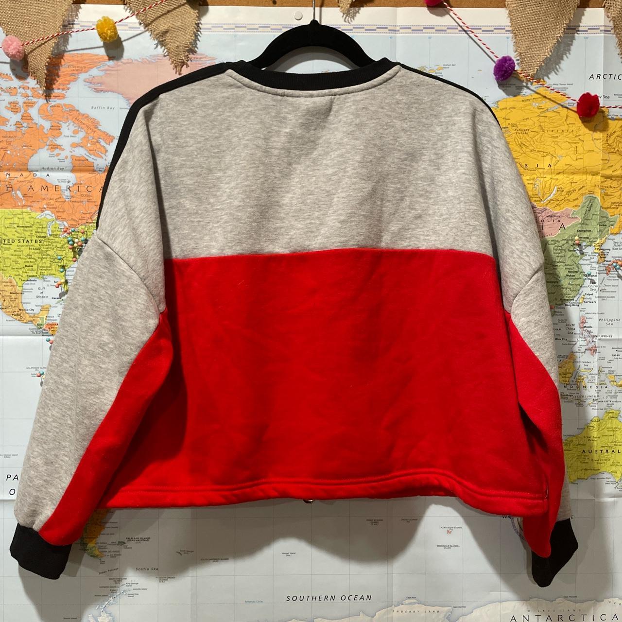 Primark Women's Red and Grey Sweatshirt (3)