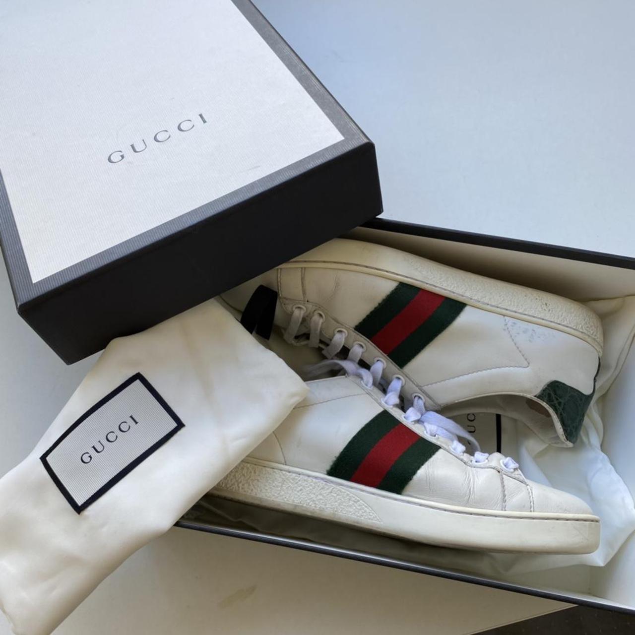 gucci ace leather