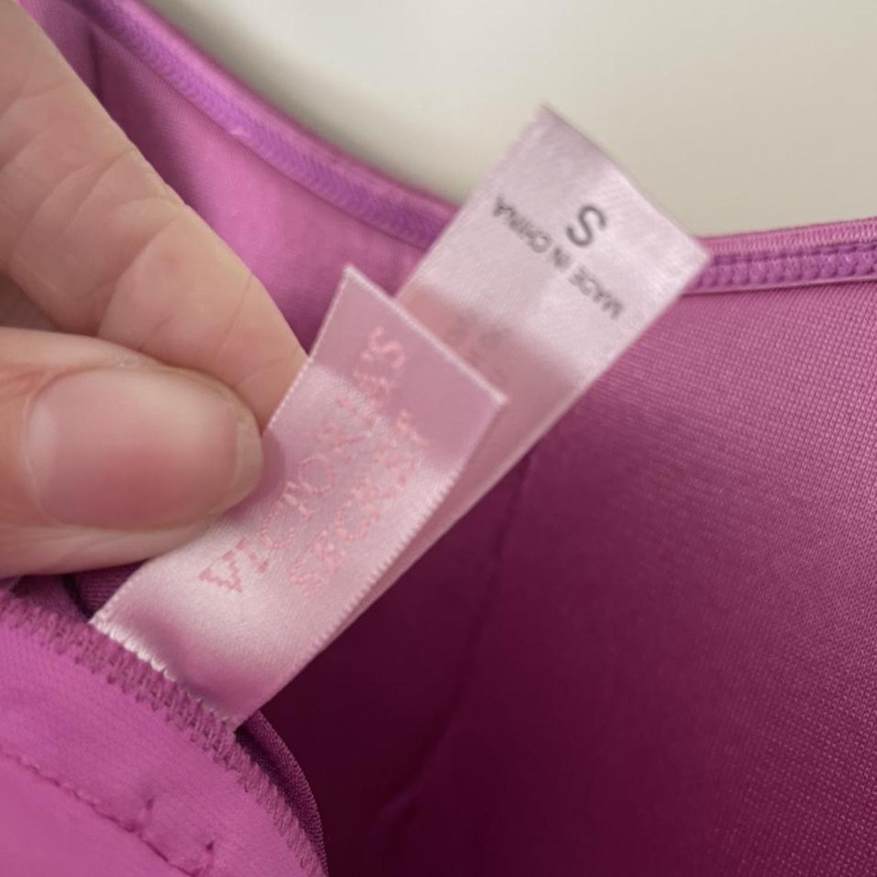 🌱 Vintage Victoria secret purple, black lace corset... Depop