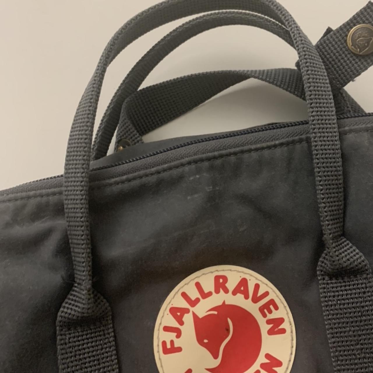 Blue gray large fjallraven backpack. Pretty good... Depop