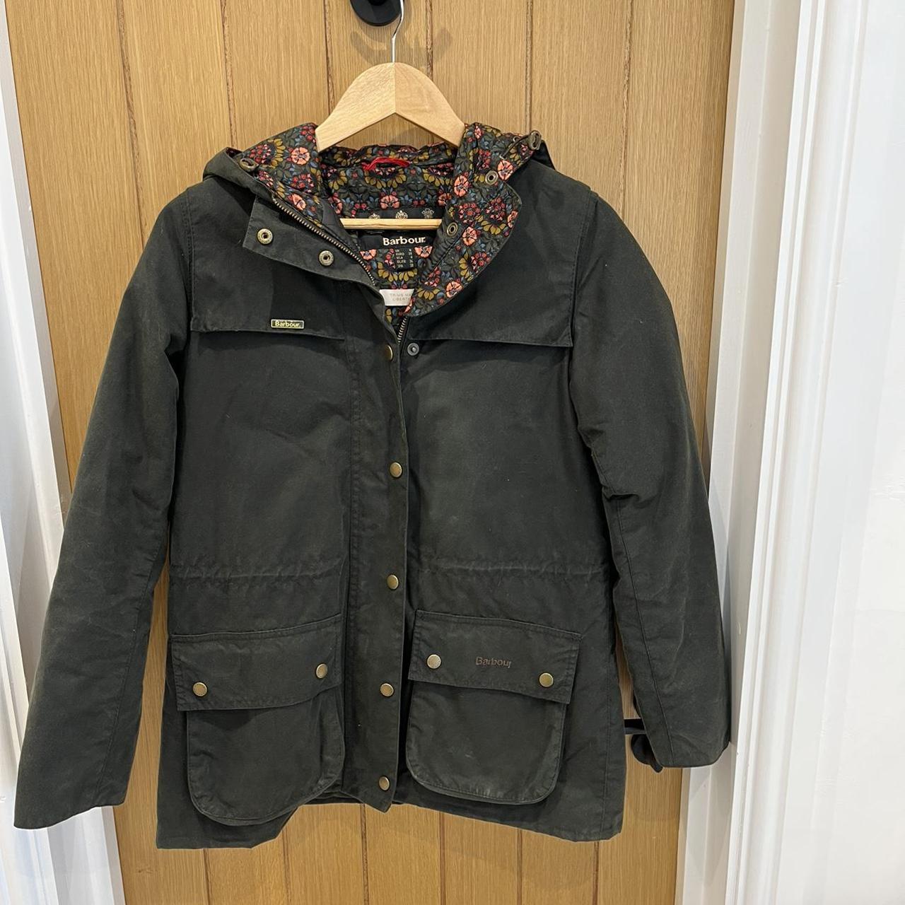 Barbour blaise sale hooded waxed jacket