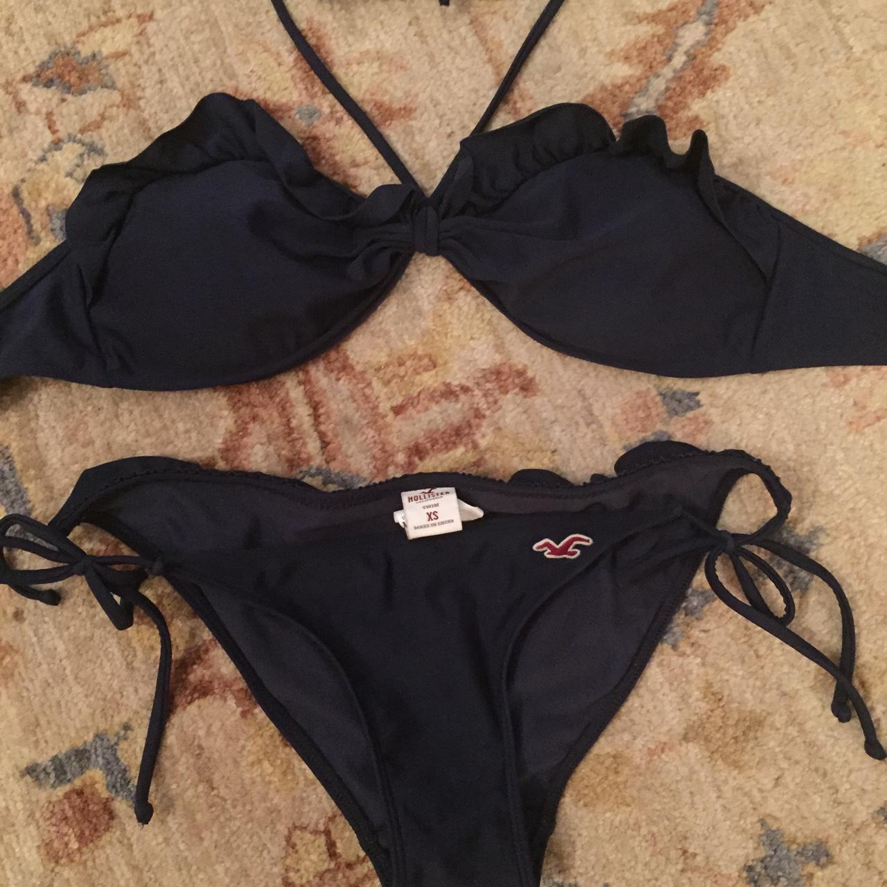 vendo costume blu hollister usato una volta pagato... Depop