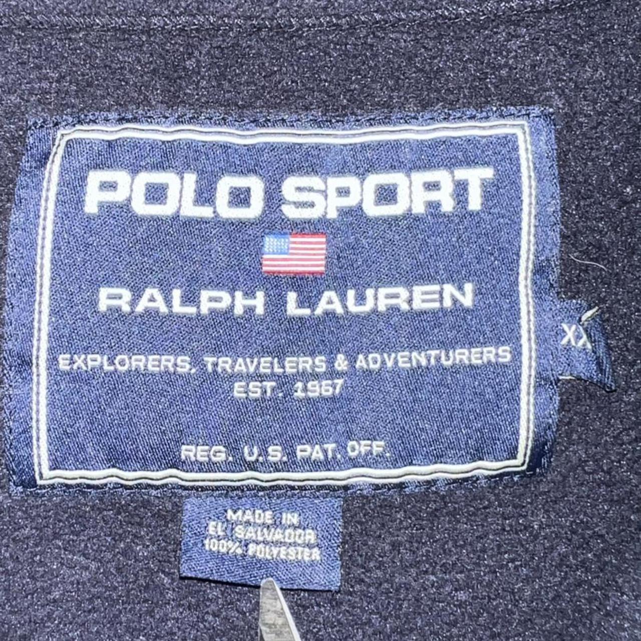 Y2K Ralph Lauren Polo Sport quarter zip fleece pull... - Depop
