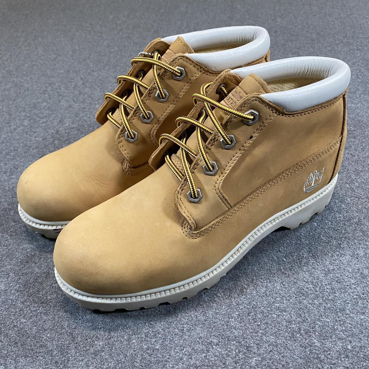 timberlands with white trim