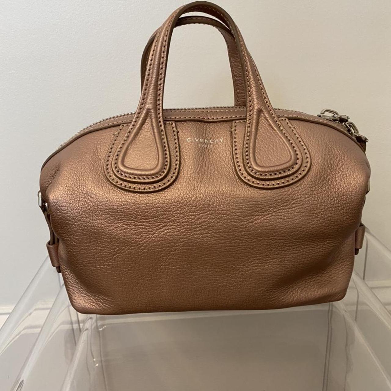 Givenchy Women's Gold and Pink Bag | Depop