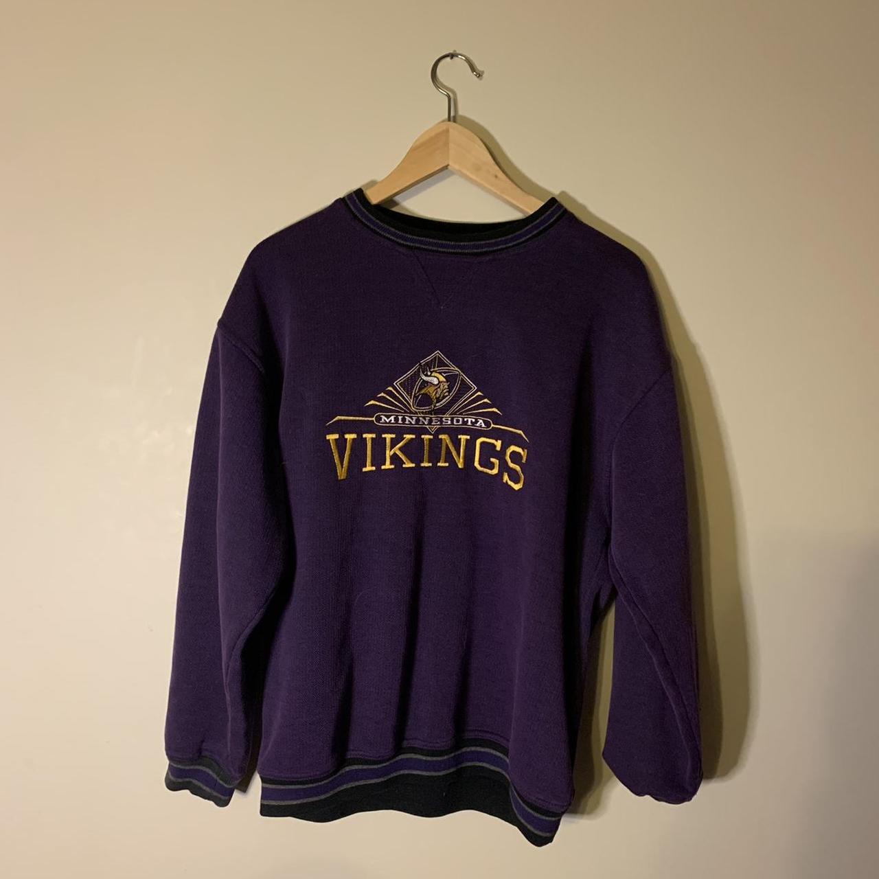 Vintage Minnesota Vikings crew neck sweater •size - Depop