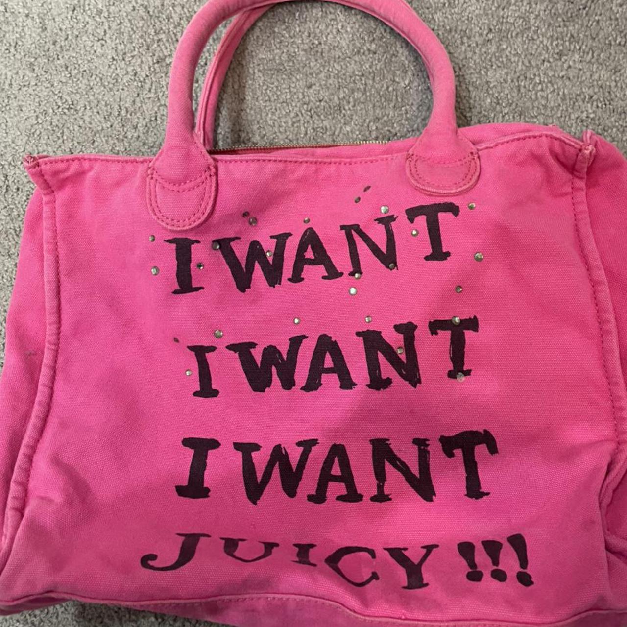 Juicy couture tote online bag pink