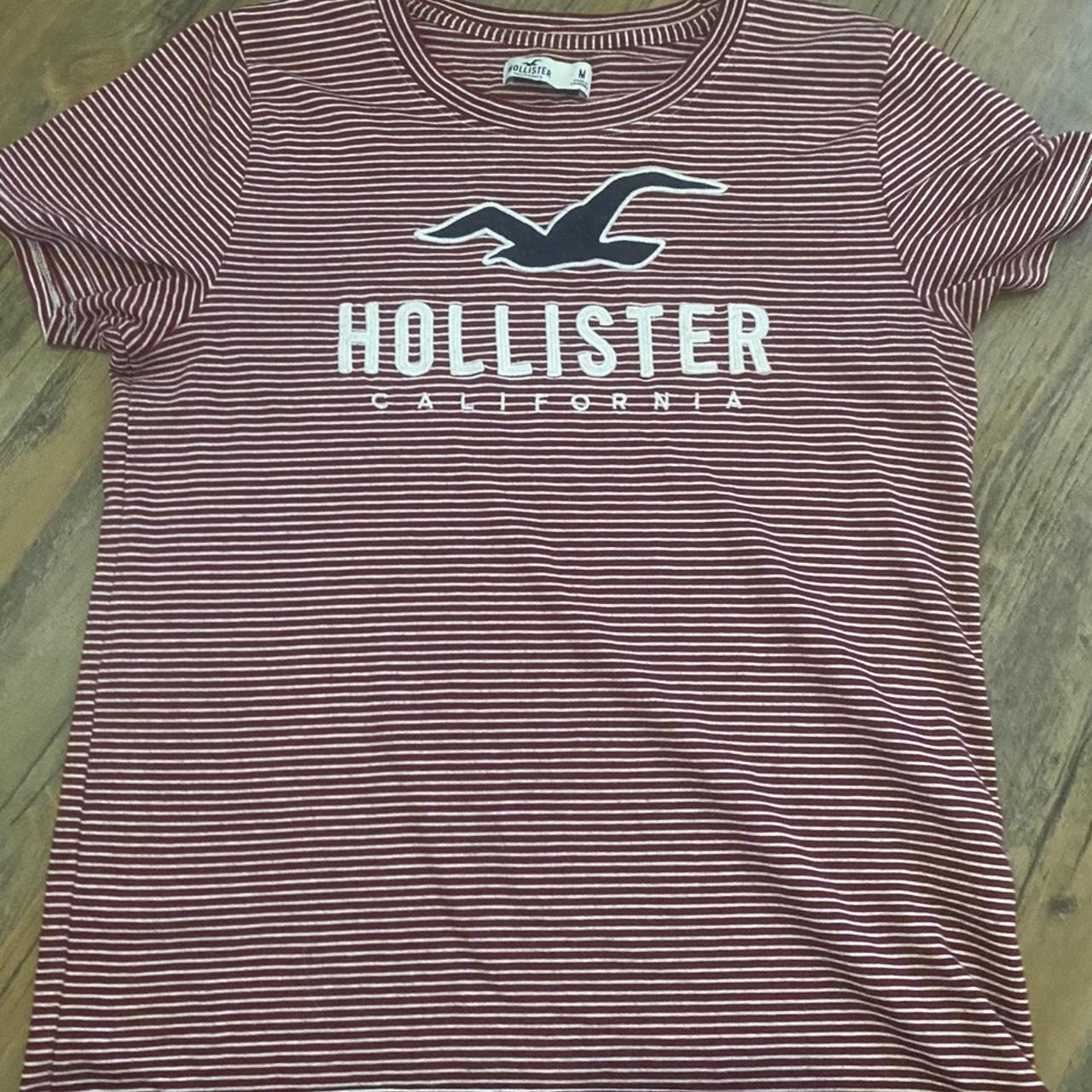 Hollister Striped Logo Tee